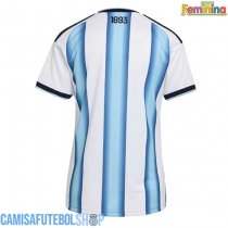 Camisa de time de futebol Argentina Replicas 1º Equipamento Feminina Mundo 2026 Manga Curta